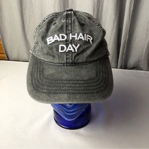 Bad Hair Day Charcoal Grey Adjustable Cap Womens Hat One Size